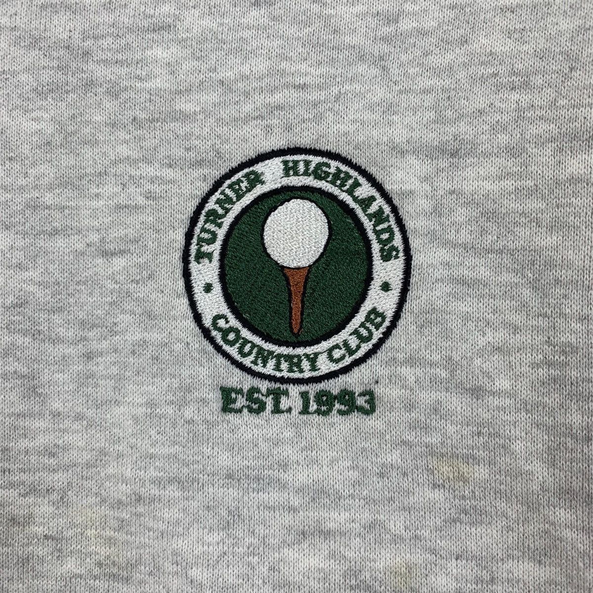 Jerzees Vintage TURNER HIGHLANDS Country Club Est 1993 Fleece Half Size US L / EU 52-54 / 3 - 3 Thumbnail