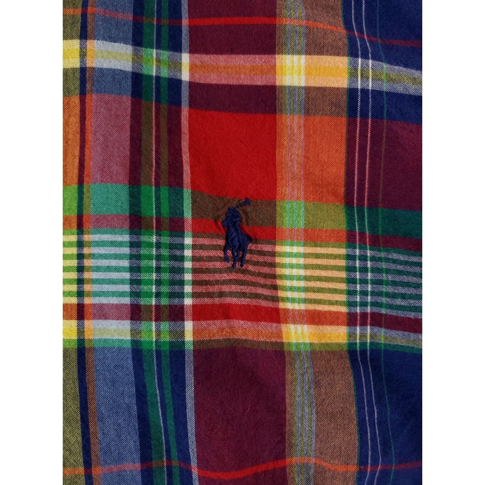 Polo Ralph Lauren Polo Ralph Lauren Shirt Plaid Madras Button-Down Long Sleeve Mens M Multicolor Size US M / EU 48-50 / 2 - 2 Thumbnail