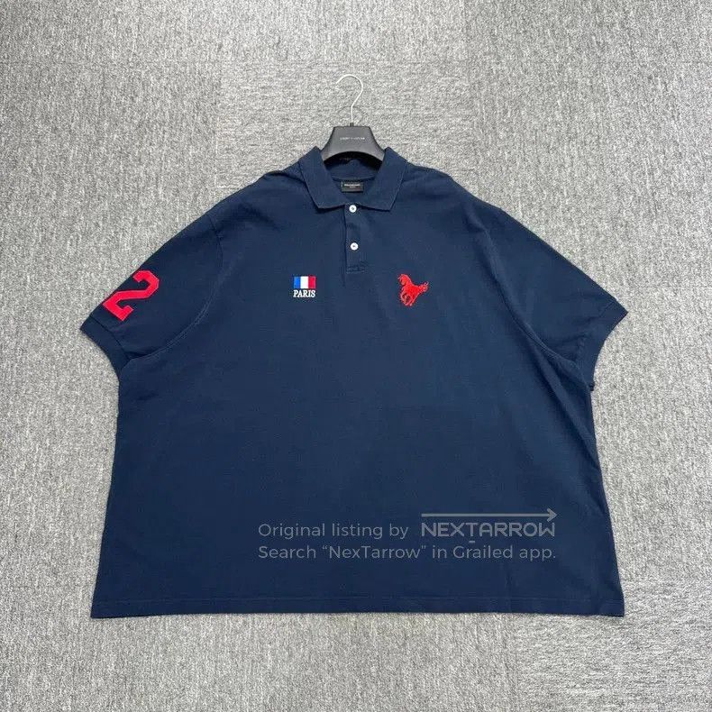 Other Balenciaga Logo Embroidered Polo Shirt. Size US XXL / EU 58 / 5 - 1 Thumbnail