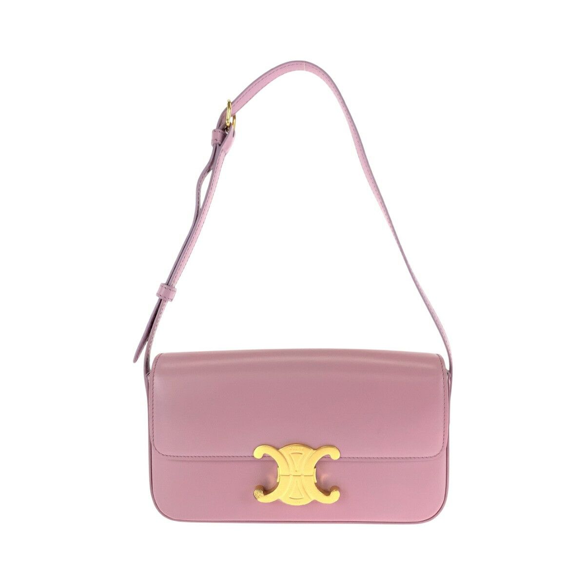 Celine Celine Leather Triomphe Shoulder Bag 502192 Leather Shoulder Bag  in Pink, Women's