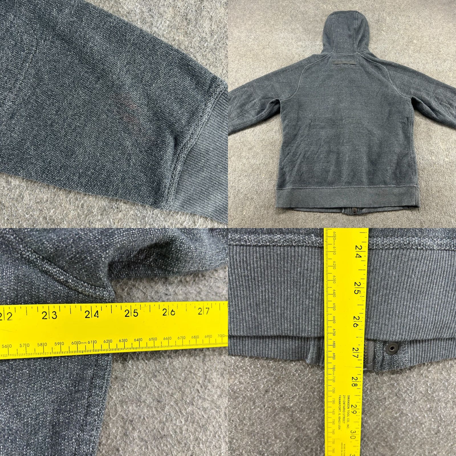 Lululemon Lululemon Athletica Hoodie Mens XL Grey Full Zip Heavyweight Cotton Fleece Lined Size US XL / EU 56 / 4 - 8 Thumbnail