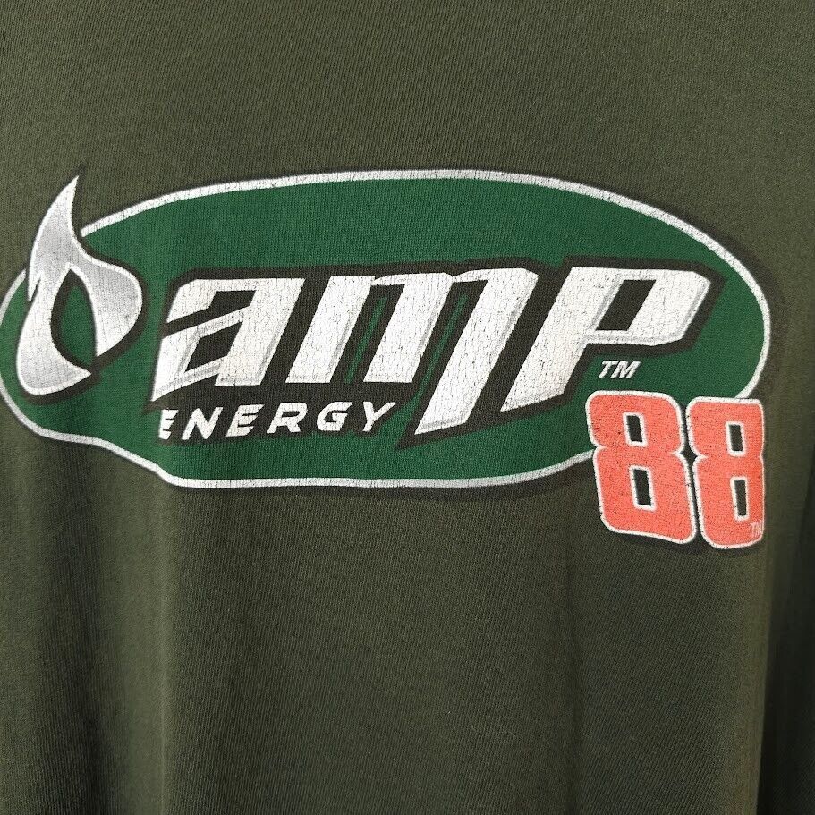 Gildan Dale Earnhardt Jr T Shirt Mens Size XL Green NASCAR Racing Size US XL / EU 56 / 4 - 3 Thumbnail