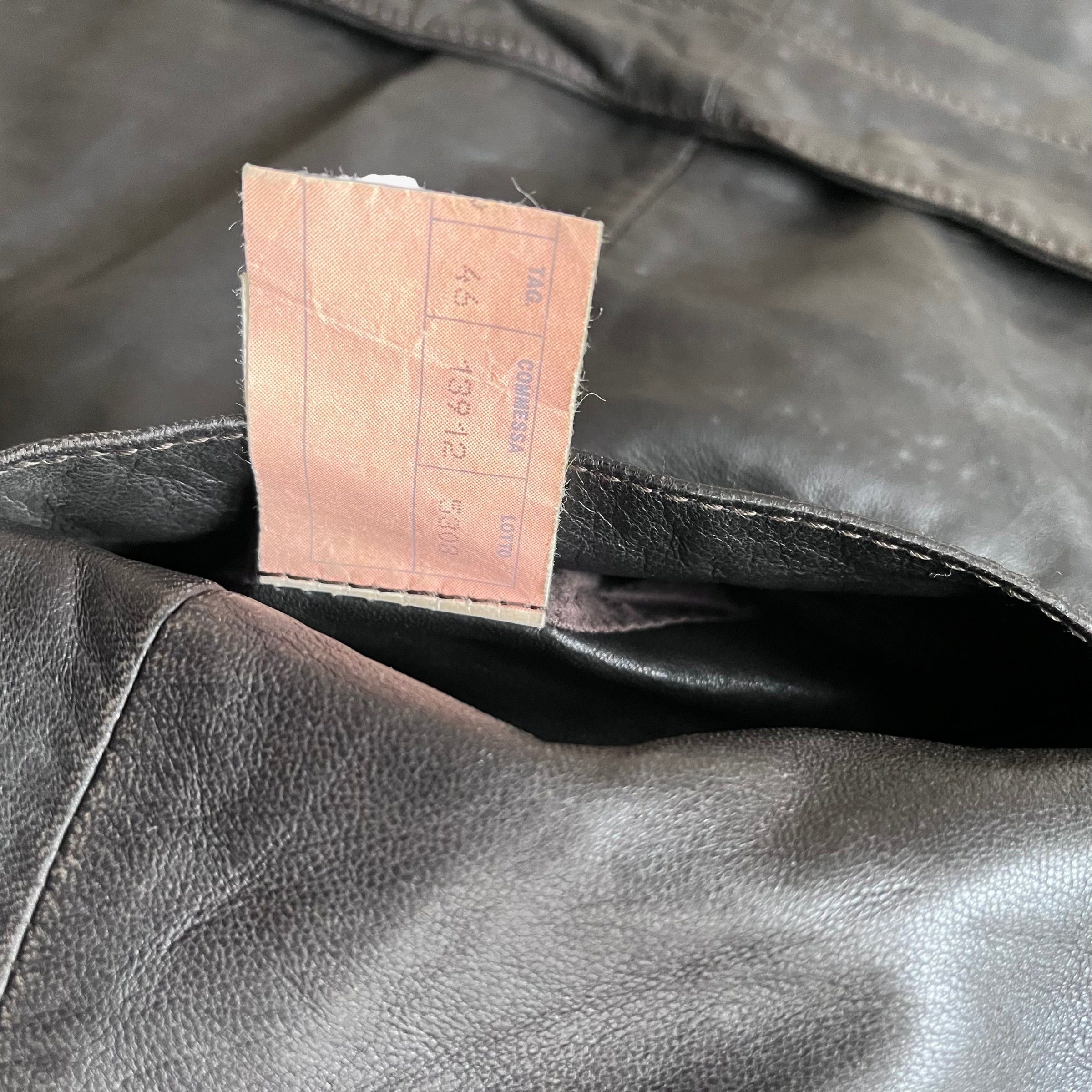 Dolce & Gabbana Vintage 90s Women's Dolce & Gabbana Dark Brown Leather Coat Size M / US 6-8 / IT 42-44 - 5 Thumbnail