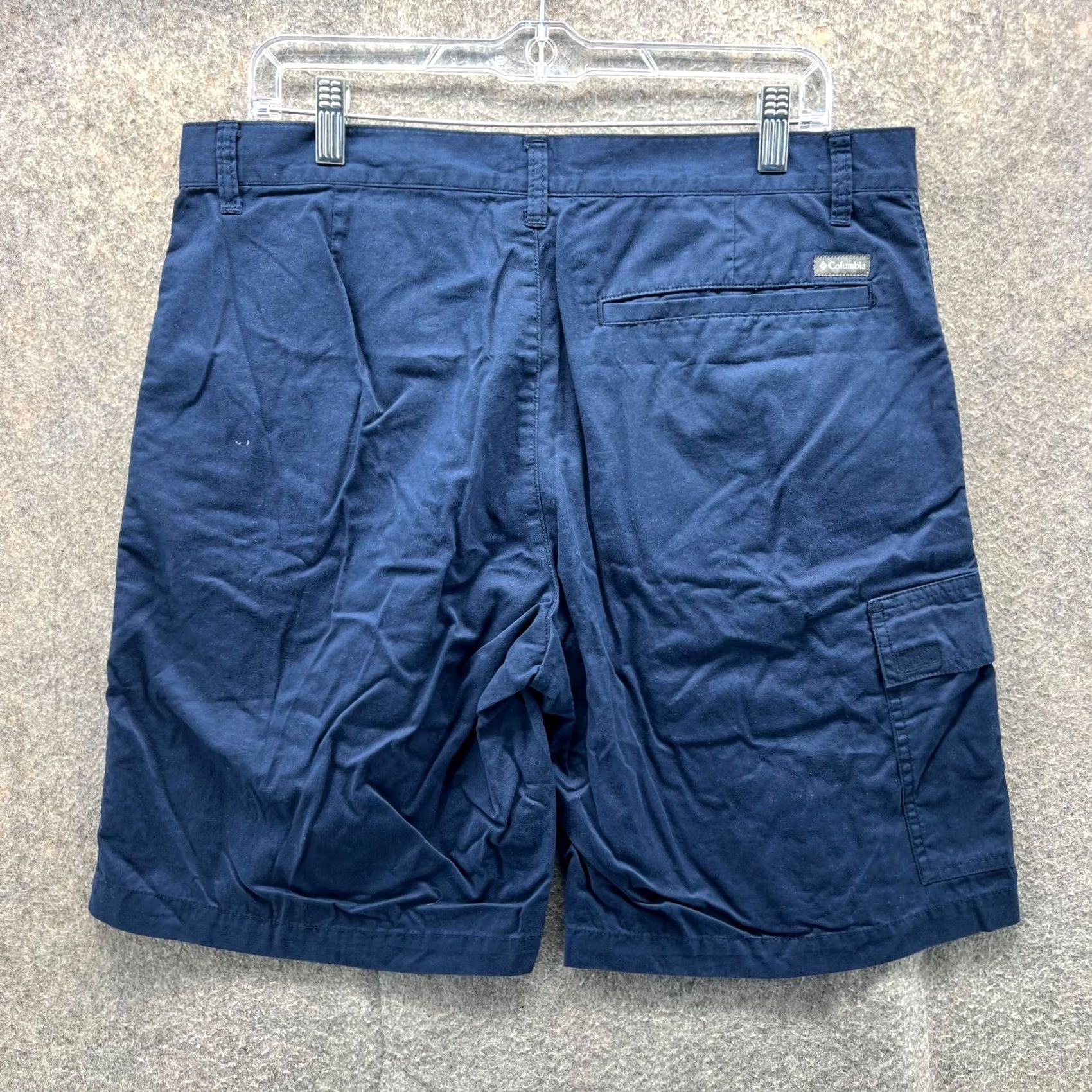 Vintage VINTAGE Columbia Shorts Mens 36 Blue Navy Cargo Flat Front Canvas Golf Golfer Shorts Casual Size US 36 / EU 52 - 2 Thumbnail