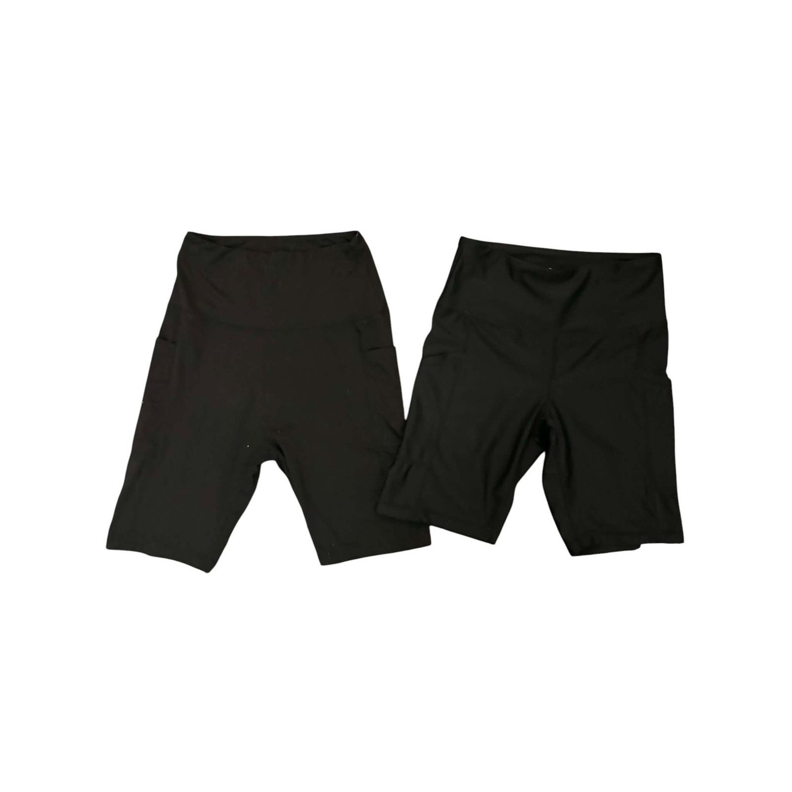 Other 2 Pair Biker Shorts Yoga Shorts Compression Stretch Black SM Size 25" / US 0 / IT 36 - 2 Thumbnail