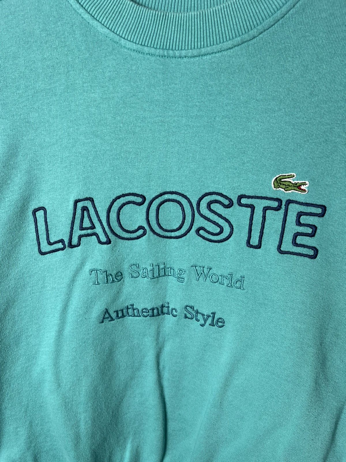 Lacoste Vintage streetwear y2k Lacoste 90s Big Logo Sweatshirt Size US M / EU 48-50 / 2 - 3 Thumbnail