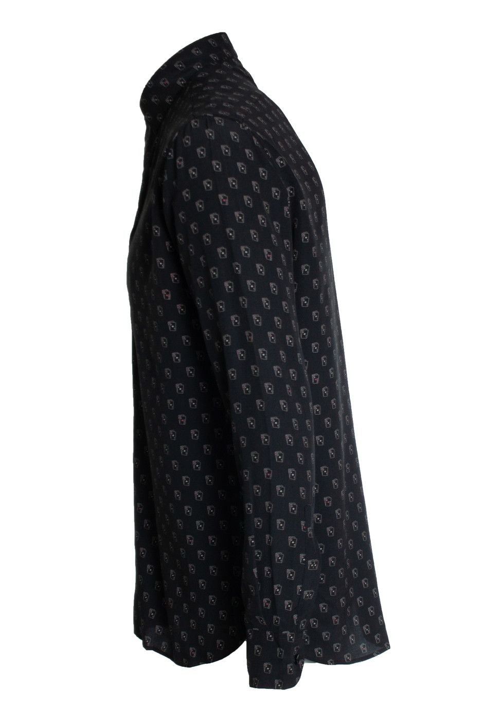 Saint Laurent Paris Saint Laurent, Poker card printed shirt in black Size US M / EU 48-50 / 2 - 4 Thumbnail