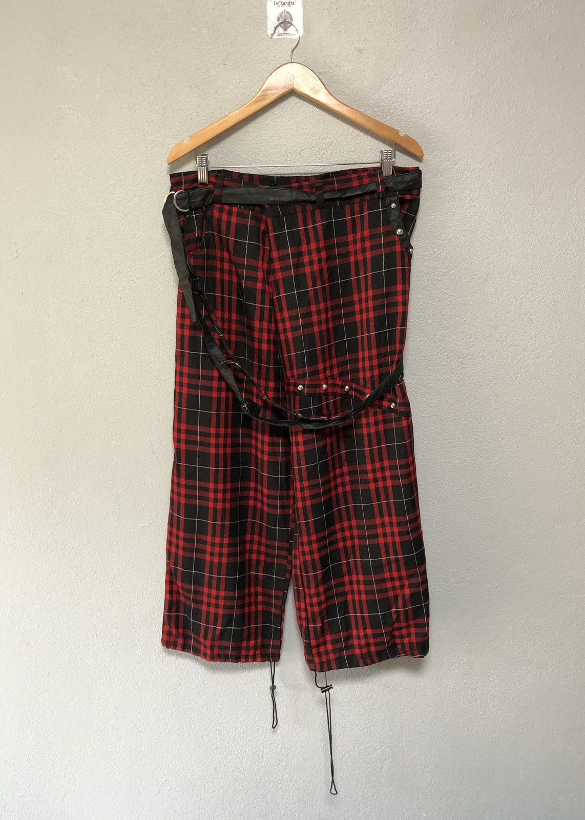 Japanese Brand Japanese Brand Sex Pot Revenge Punk Bondage Tartan Pants Size US 33 - 1 Thumbnail