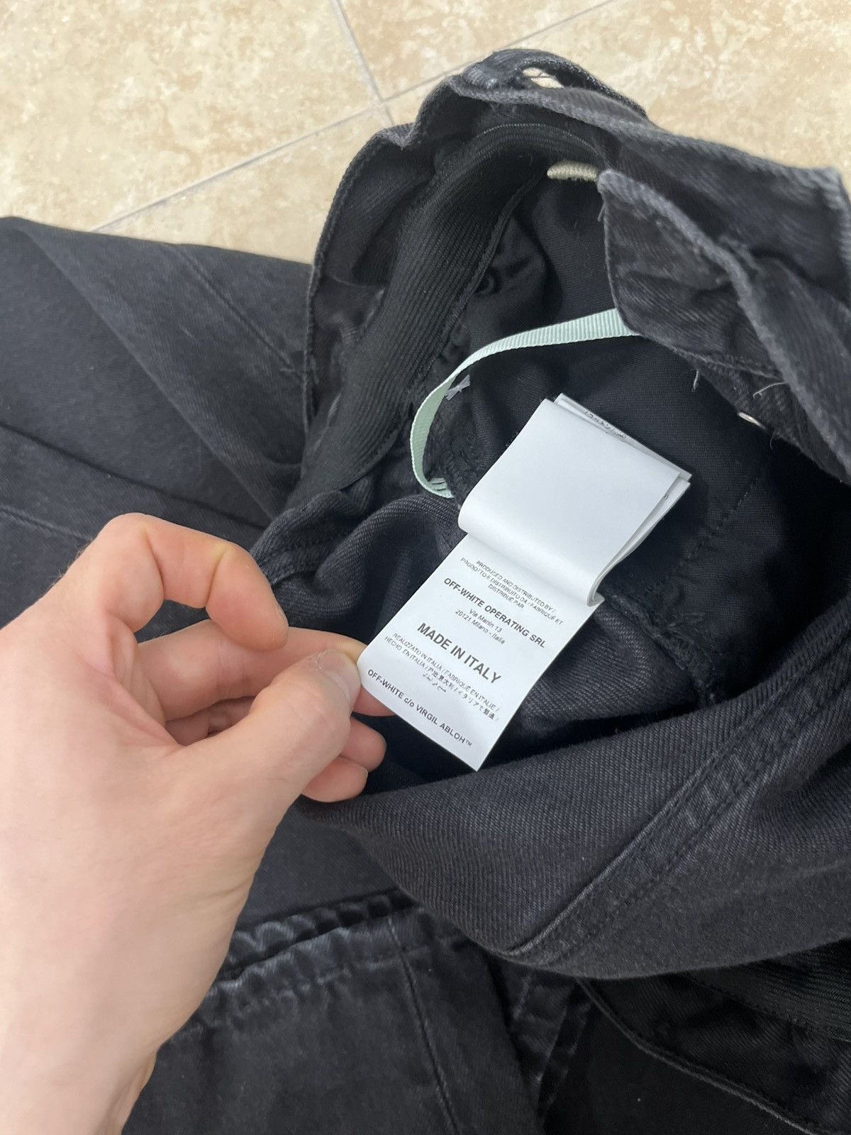 Off-White Off-White denim Virgil Abloh jeans 31 size mens Black logo Size US 31 - 10 Thumbnail