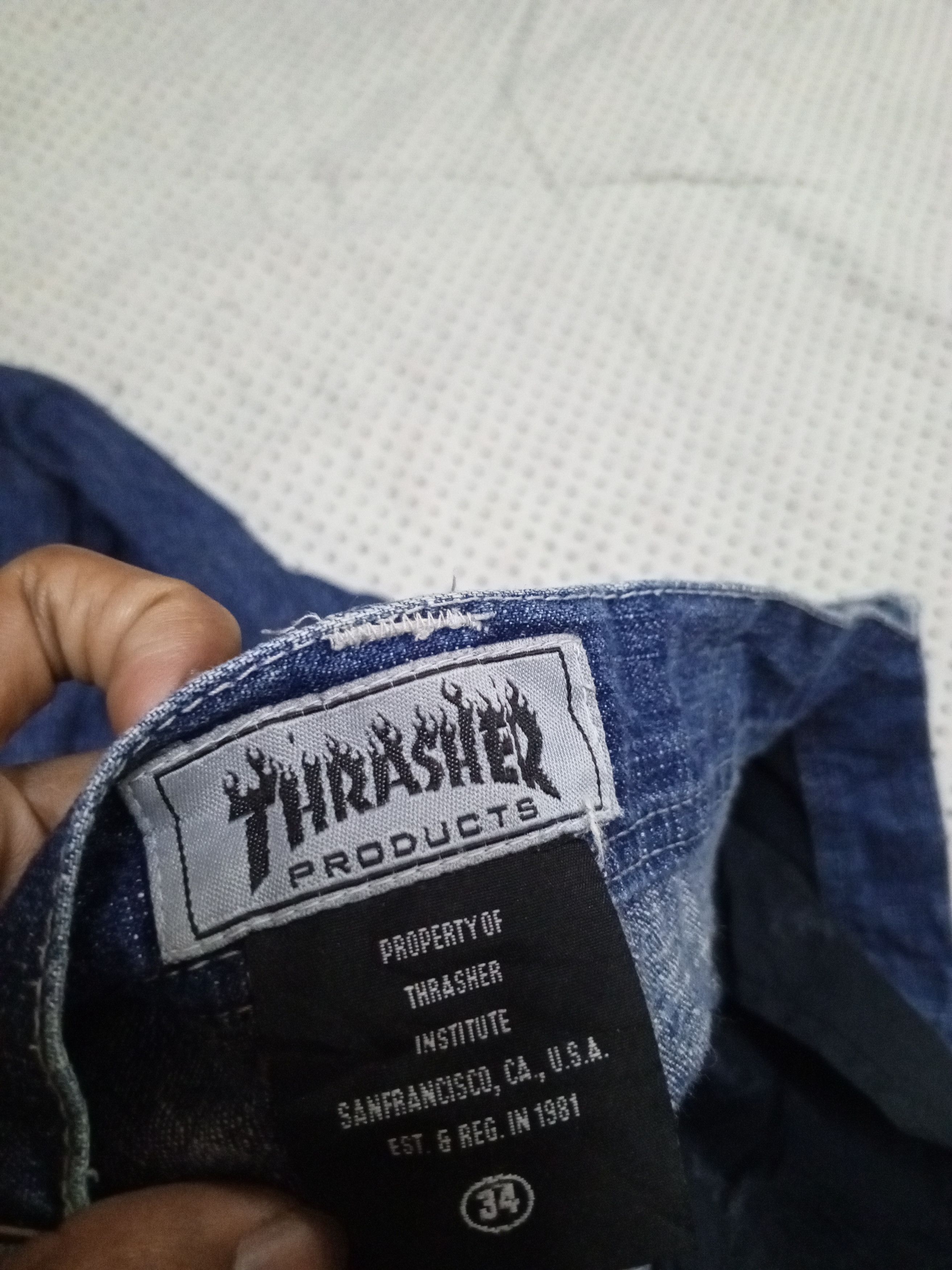 Thrasher THRASHER JEANS RARE Size US 35 - 13 Thumbnail