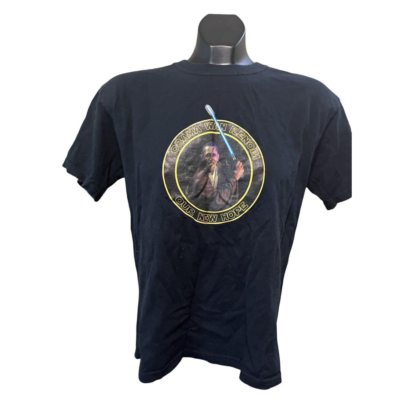 Gildan Youth Obama Wan Kenobi Star Wars T-Shirt - Size Large Size US L / EU 52-54 / 3 - 1 Thumbnail