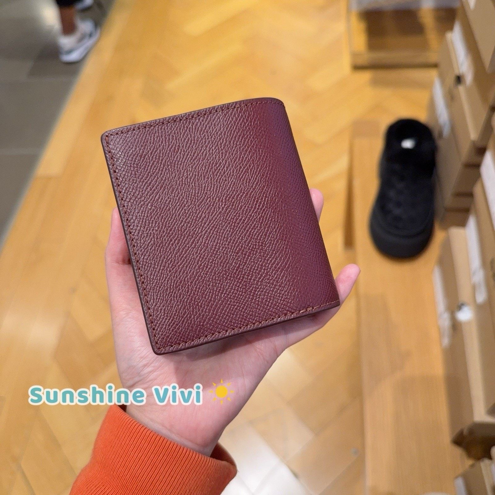Coach NWT Coach Snap Wallet CCM75 Dark Wine Crossgrain Leather Size ONE SIZE - 3 Thumbnail