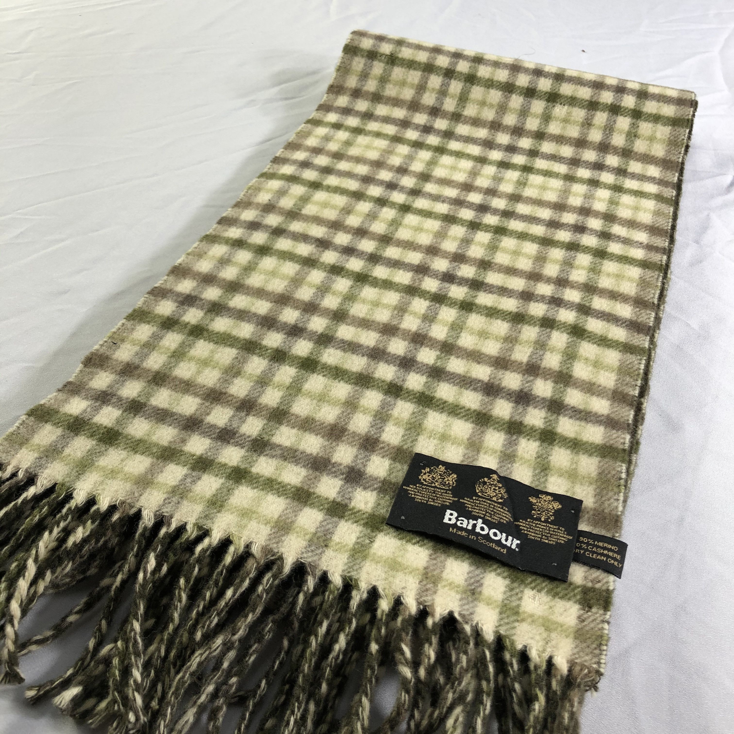 Barbour Barbour Gingham Merino Scarf Muffler Neckwear V2201 Size ONE SIZE - 4 Thumbnail