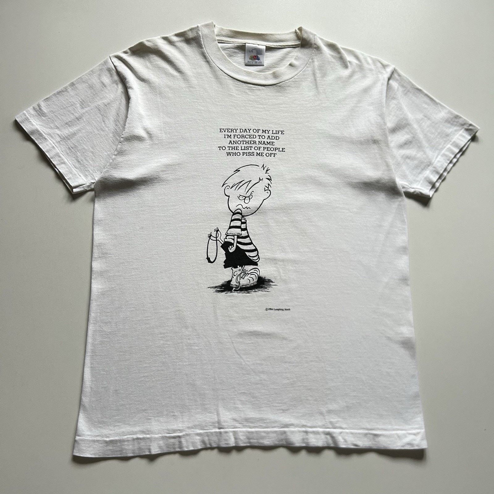 Fruit Of The Loom × Vintage Vintage People Who Piss Me Off Shirt Large 90s Funny Graphic Size US L / EU 52-54 / 3 - 1 Thumbnail