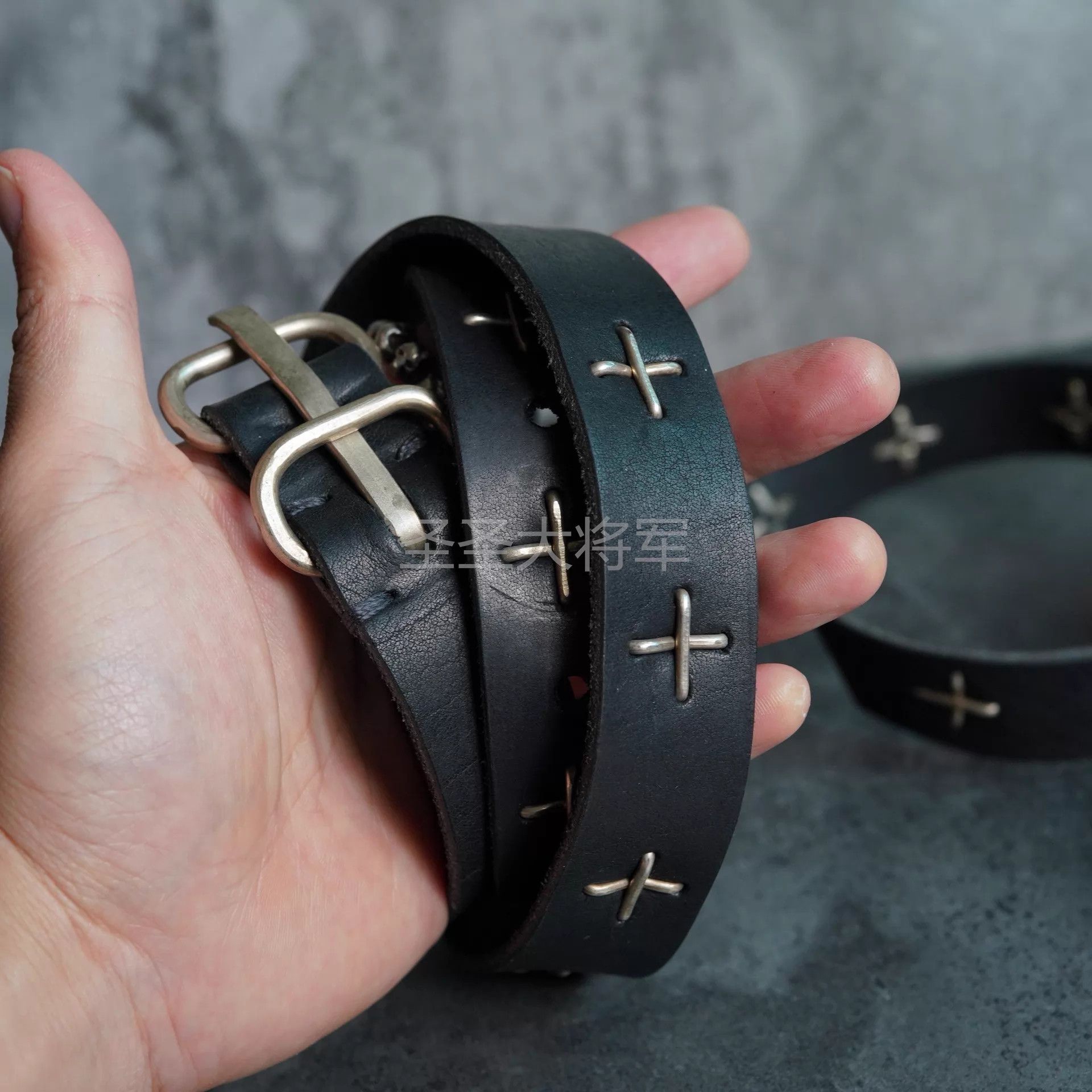 Ma+ M.A+ M.Amadei EL2C X 925 Buckle Belt S/M/L Size ONE SIZE - 2 Thumbnail