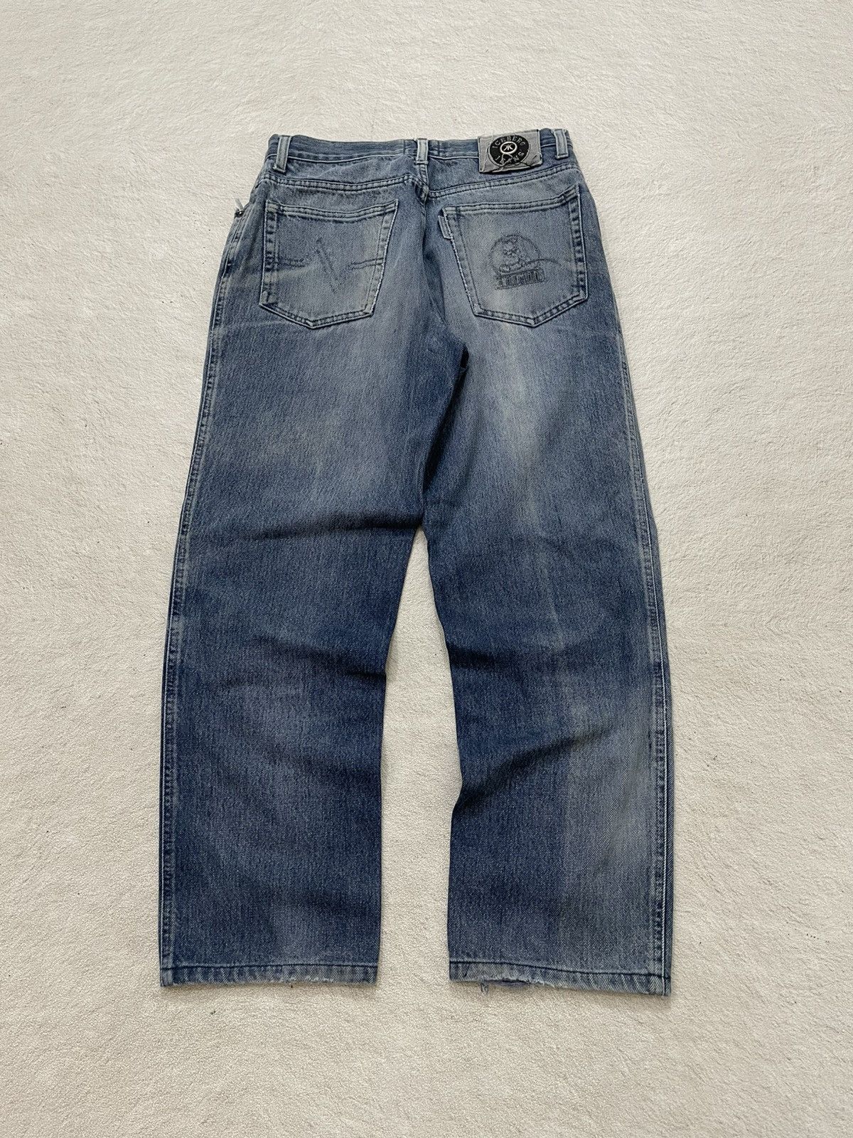 Japanese Brand 2000s Iceberg Jeans Washed Embroidered Y2K Japanese If6was9 Size US 29 - 7 Thumbnail