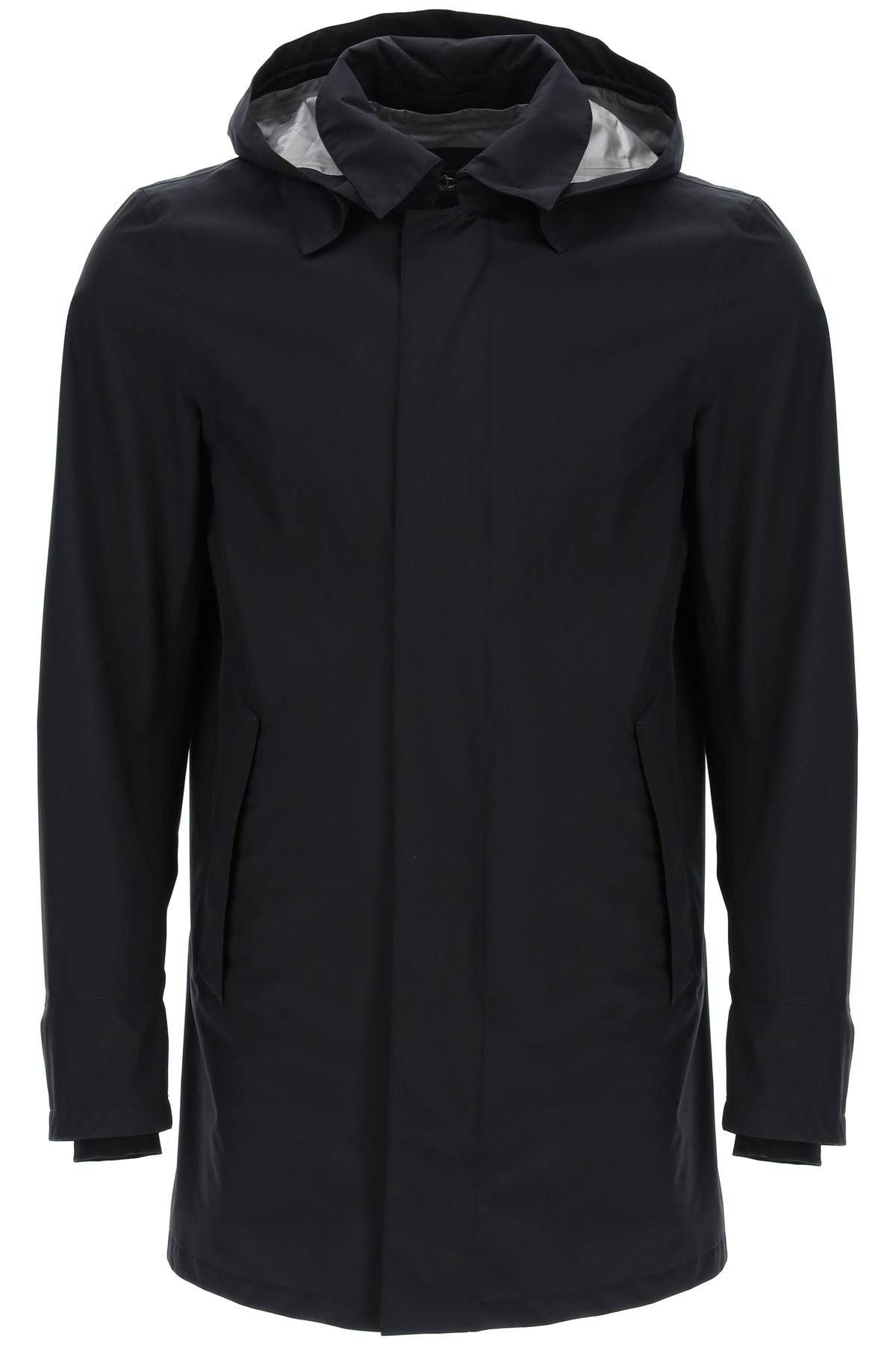 image of Herno Laminar Carcoat In Gore-Tex 2L in Nero, Men's (Size Large)