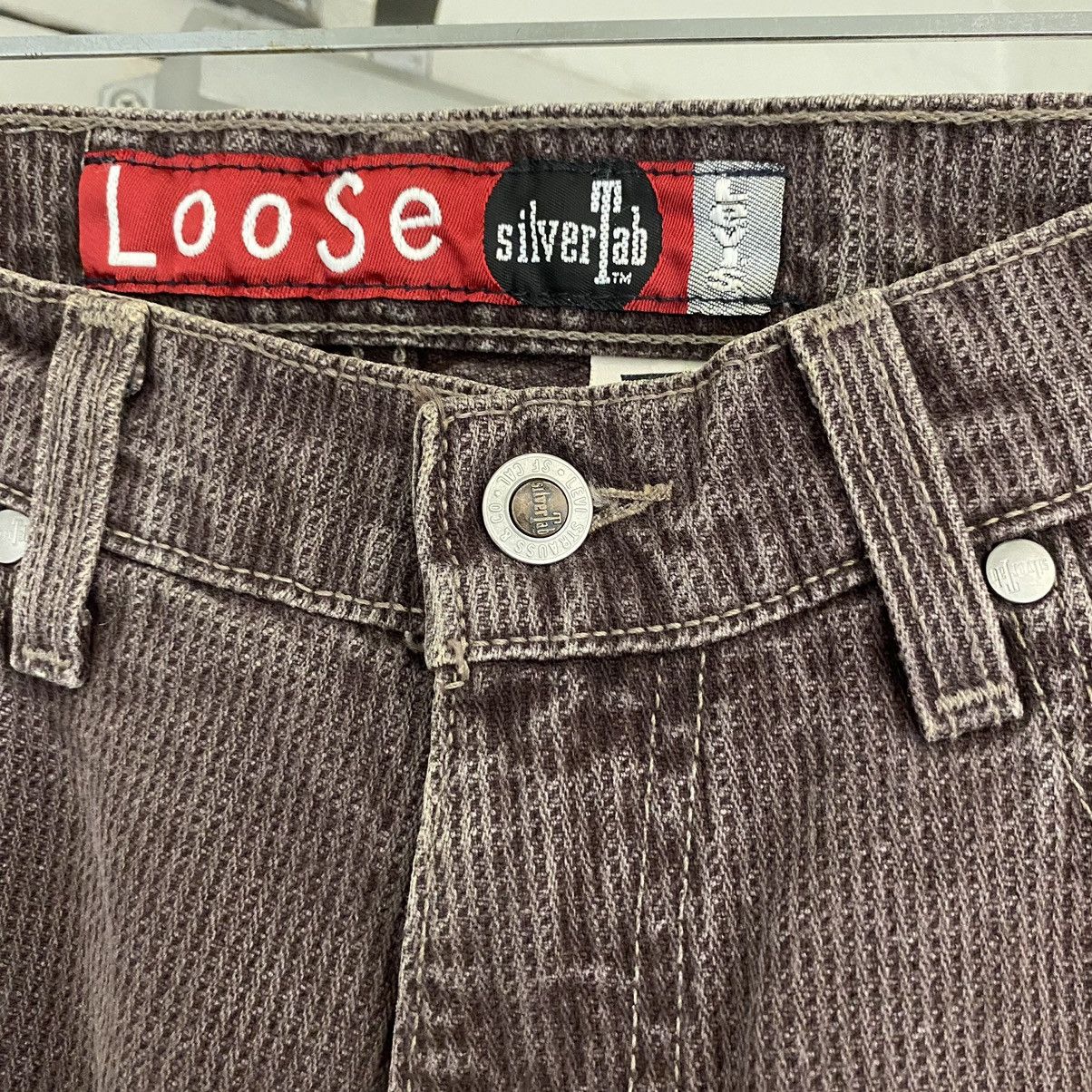 Levi's Vintage 1995 Levis Silvertab Damson Loose Peg Leg Jeans Size US 28 / EU 44 - 16 Thumbnail