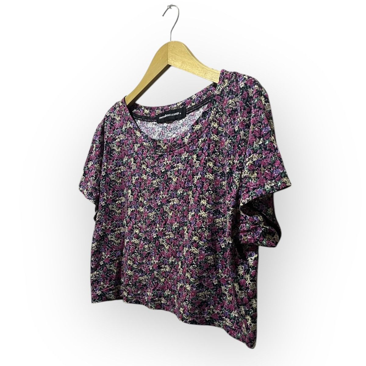 Issey Miyake × Japanese Brand × mercibeaucoup Mercibeaucoup by Issey Miyake Cropped T-shirt Size S / US 4 / IT 40 - 4 Thumbnail