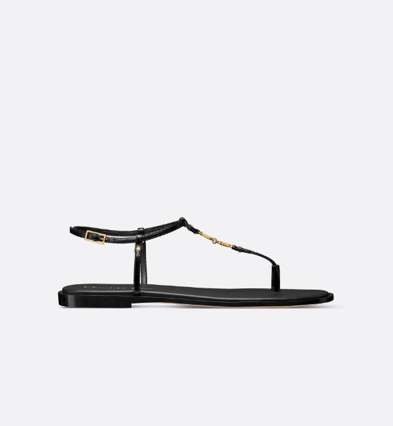 Dior o1w1db10625 C'est Dior Thong Sandals in Black Size US 10 / IT 40 - 1 Thumbnail