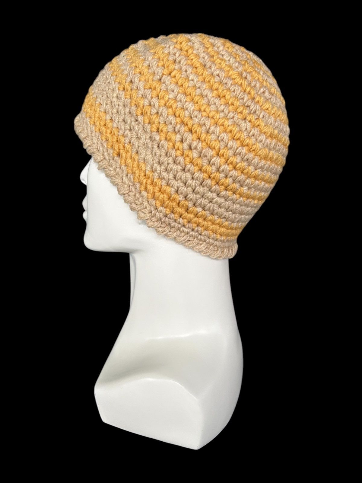 Japanese Brand × Kapital × Vintage Crochet knitted handmade Beanie Hats Rare☠️☠️ Size ONE SIZE - 1 Thumbnail