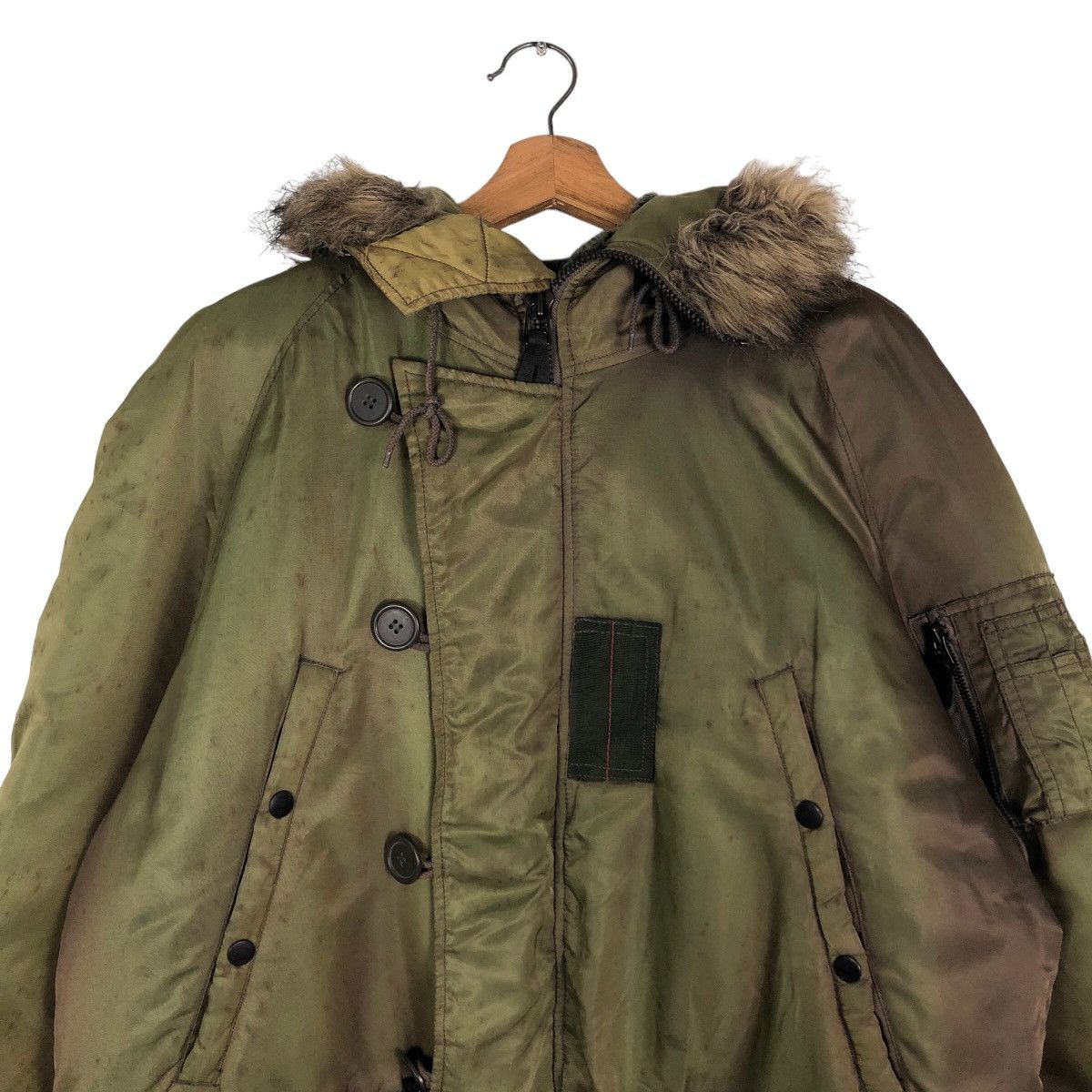 Avirex 🔥Heavy Parka Jacket Avirex USA Mink Fur Hoodie Cargo Pocket Size US M / EU 48-50 / 2 - 3 Thumbnail