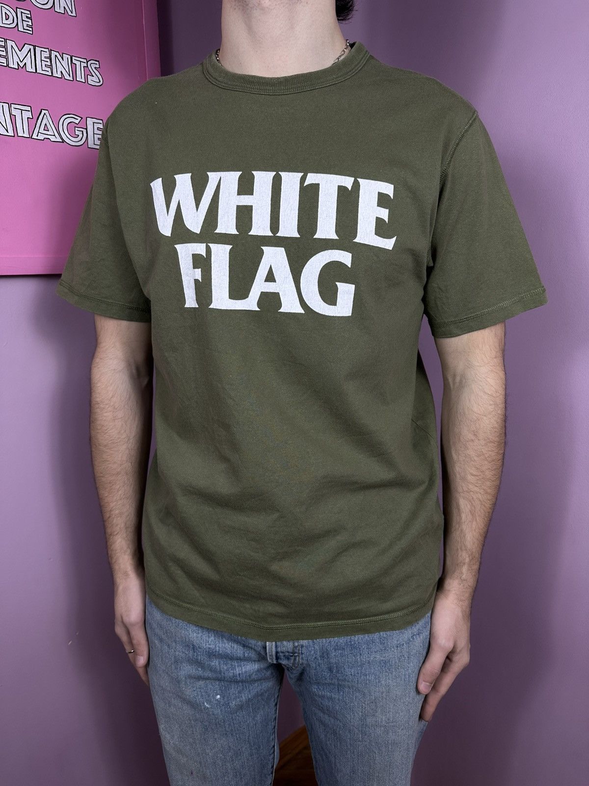 Carhartt Wip Carhartt WIP S/S White Flag T-Shirt Khaki Cotton Size M Size US M / EU 48-50 / 2 - 2 Thumbnail