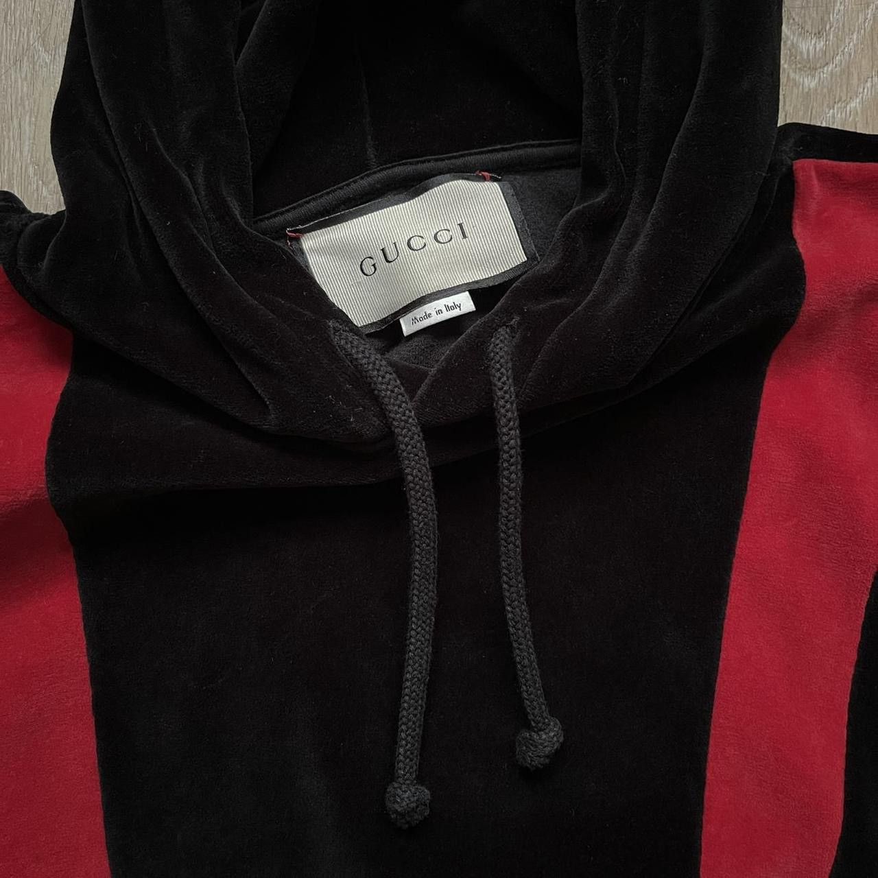 Gucci 2020 gucci striped velour hoodie Size US S / EU 44-46 / 1 - 3 Thumbnail
