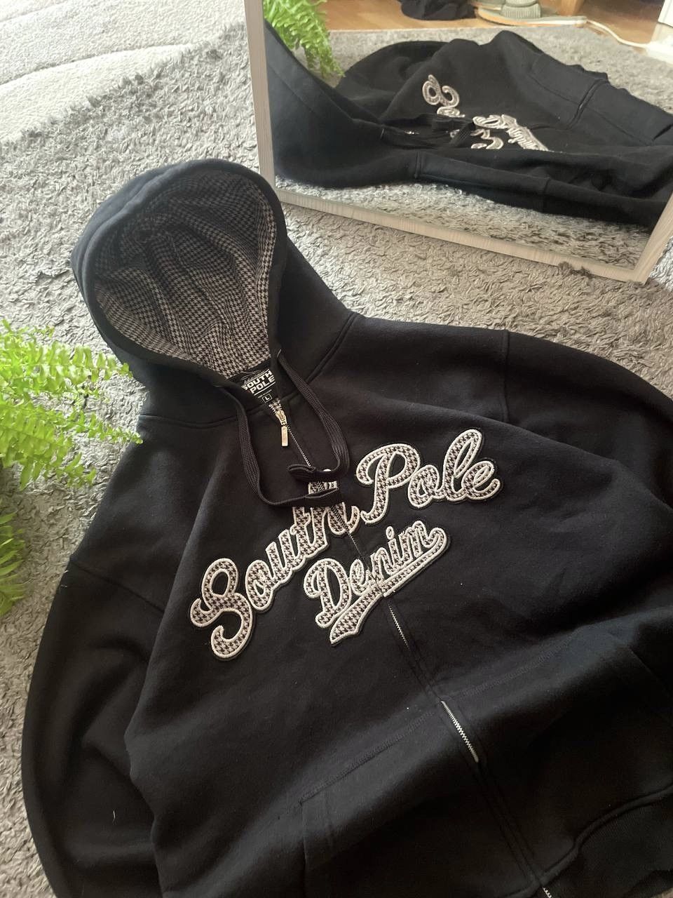 Southpole × Vintage 00s Southpole Zip-Hoodie Streetwear Vintage Big Logo Sk8 Y2k Size US L / EU 52-54 / 3 - 3 Thumbnail