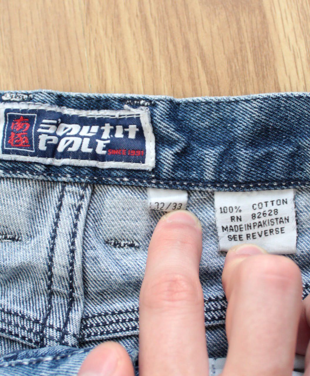Southpole 🔥 Crazy Y2K Polar Co Southpole Logo Denim JNCO Skate Shorts Size US 32 / EU 48 - 4 Thumbnail