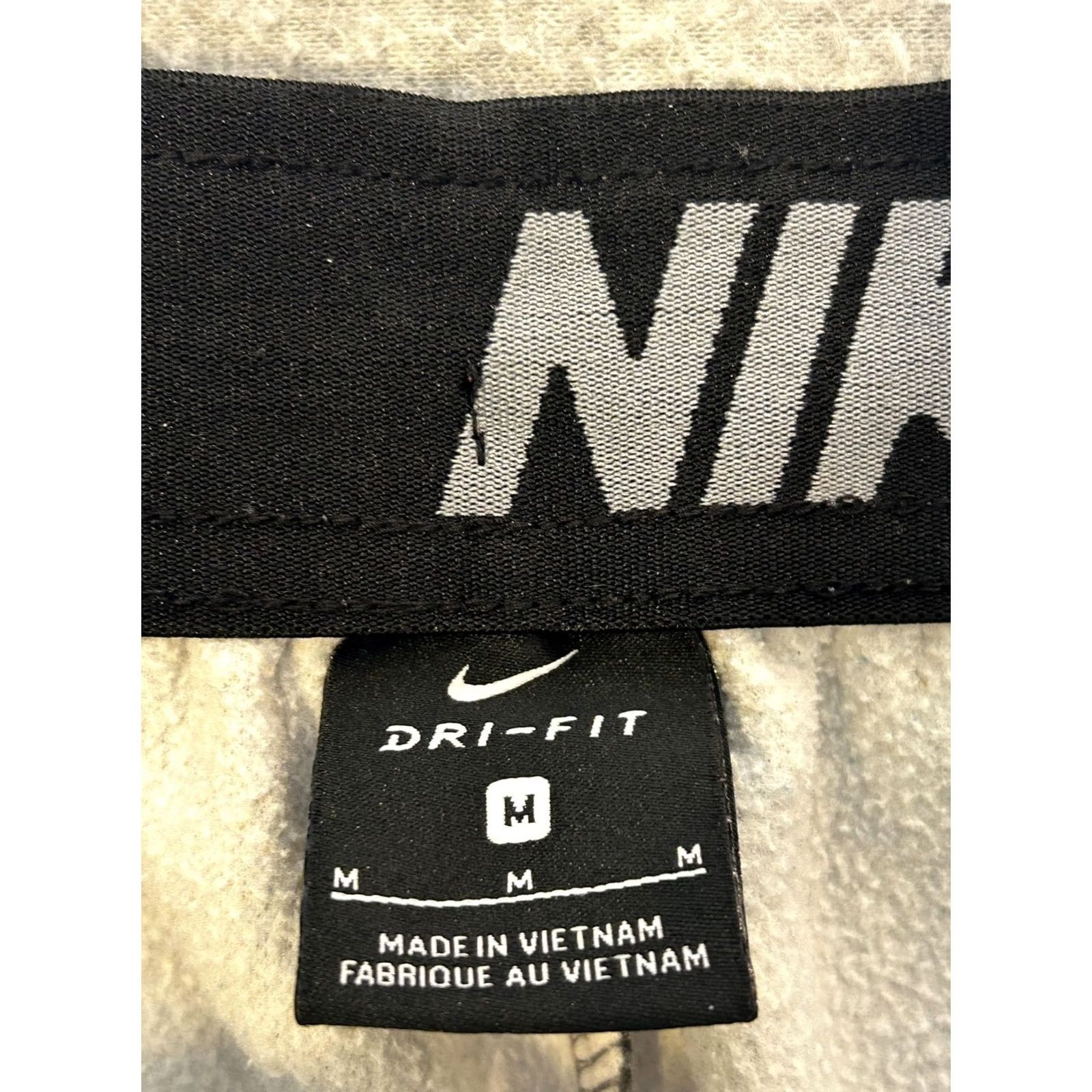 Nike Nike Dri-FIT Mens Pants M Gray Fleece Jogger Athletic Training Wide 28in Inseam Adjustable Waist CD Size US 31 - 7 Thumbnail