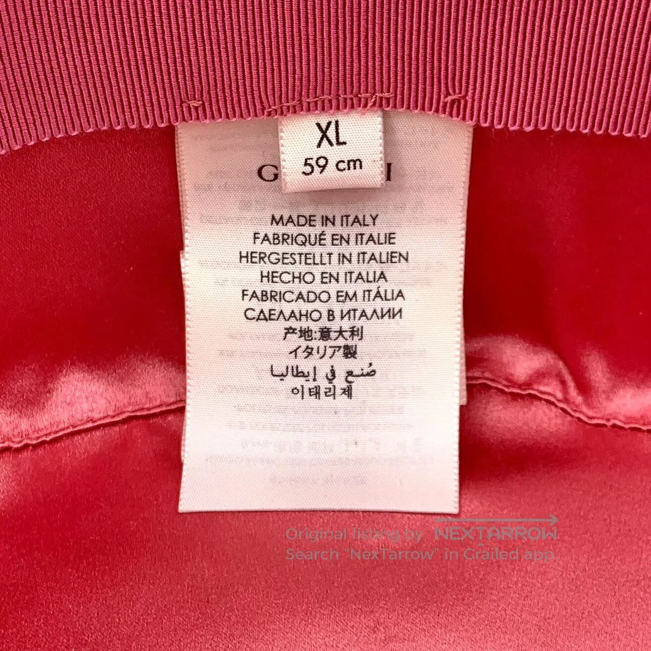 Gucci Gucci Gold Bee Woven Bucket Hat. Size ONE SIZE - 9 Thumbnail