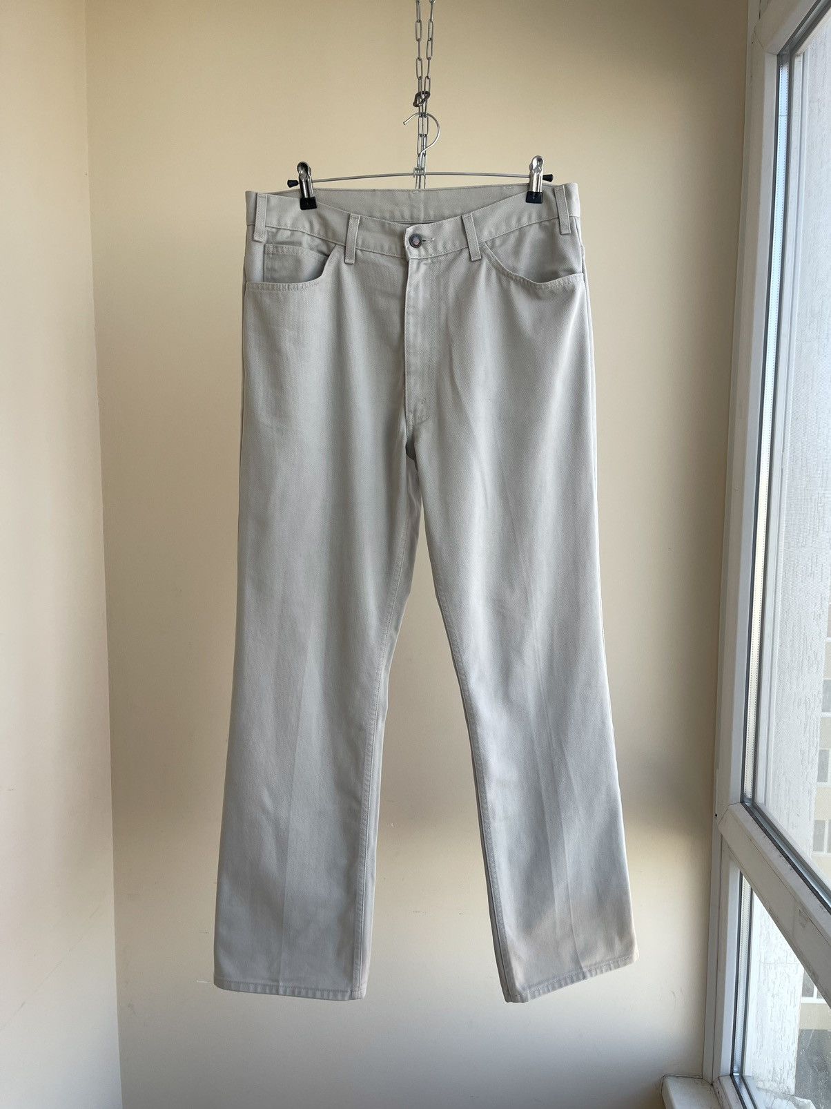 Levi's Sta-Prest 566 White Tab Straight Regular Fit Pants 90s 34x32 Size US 34 / EU 50 - 1 Thumbnail