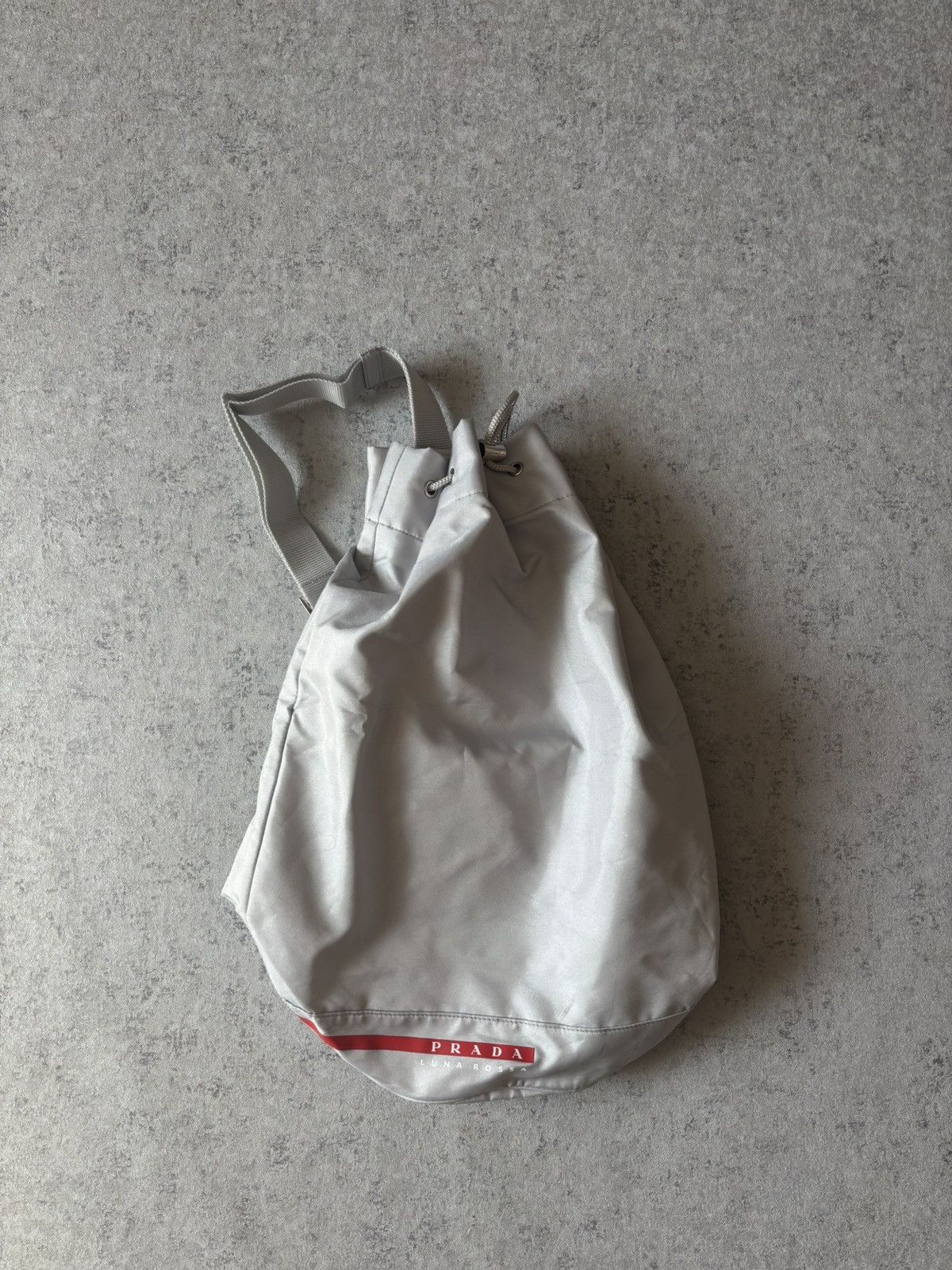 Prada Luna Rossa Sling Bag in Grey, Men's