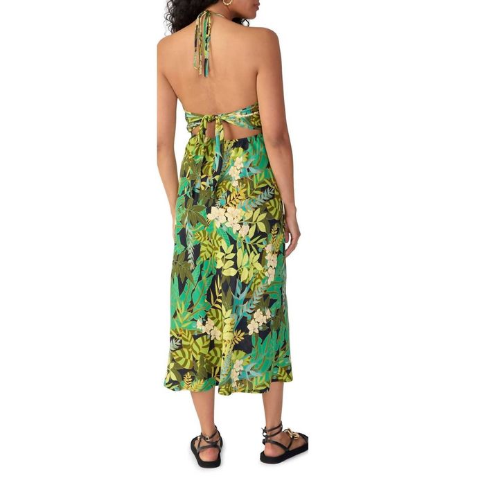 Sanctuary SANCTUARY Halter Keyhole Midi Dress In Tropical Escape | Grailed