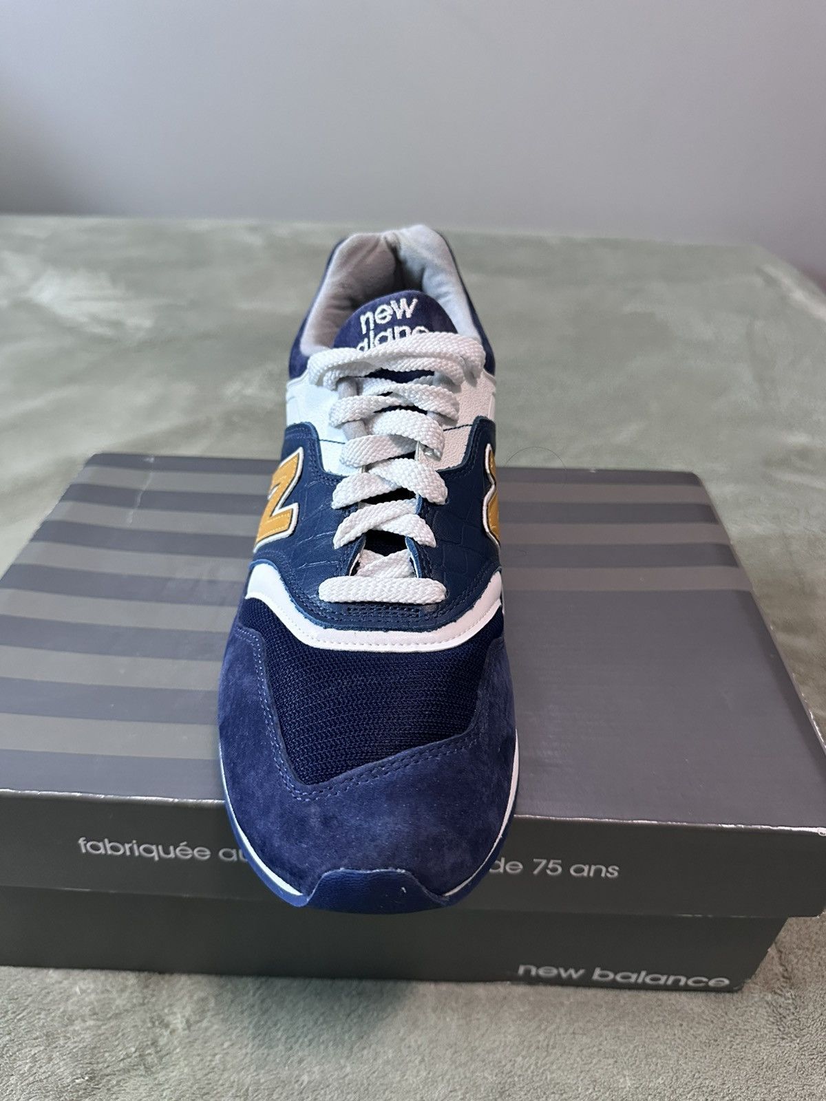 New Balance New Balance 997 Made in USA “Navy Mustard” Size US 12 / EU 45 - 6 Thumbnail
