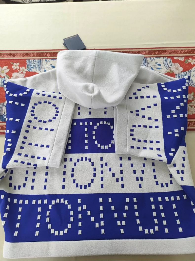 Louis Vuitton Louis Vuitton Blue and white monogram printed hoodie Size US M / EU 48-50 / 2 - 6 Thumbnail