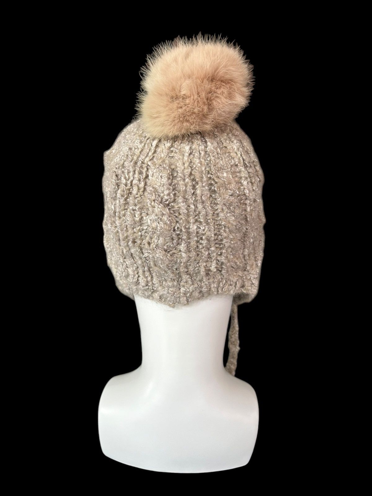 Japanese Brand × Kapital × Vintage Japanese Brand Knitted fur Beanie Hats 🎌☠️☠️ Size ONE SIZE - 4 Thumbnail