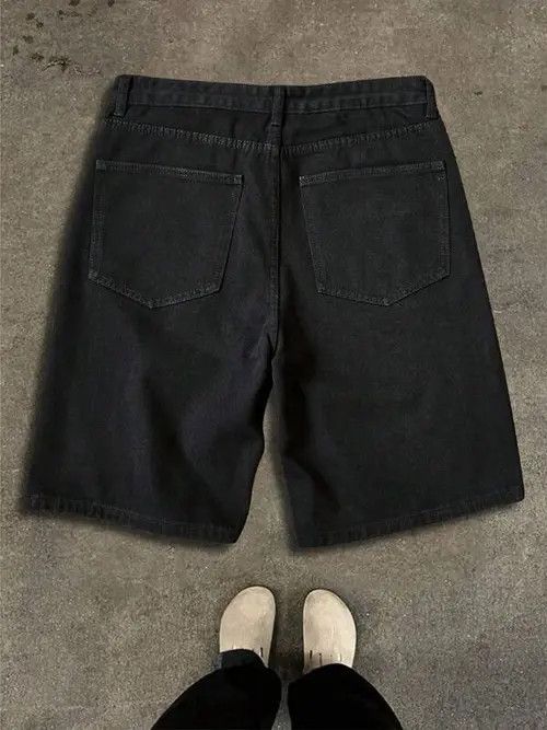 Jean VINTAGE graphic Y2K DRIP denim shorts Size US 36 / EU 52 - 2 Thumbnail