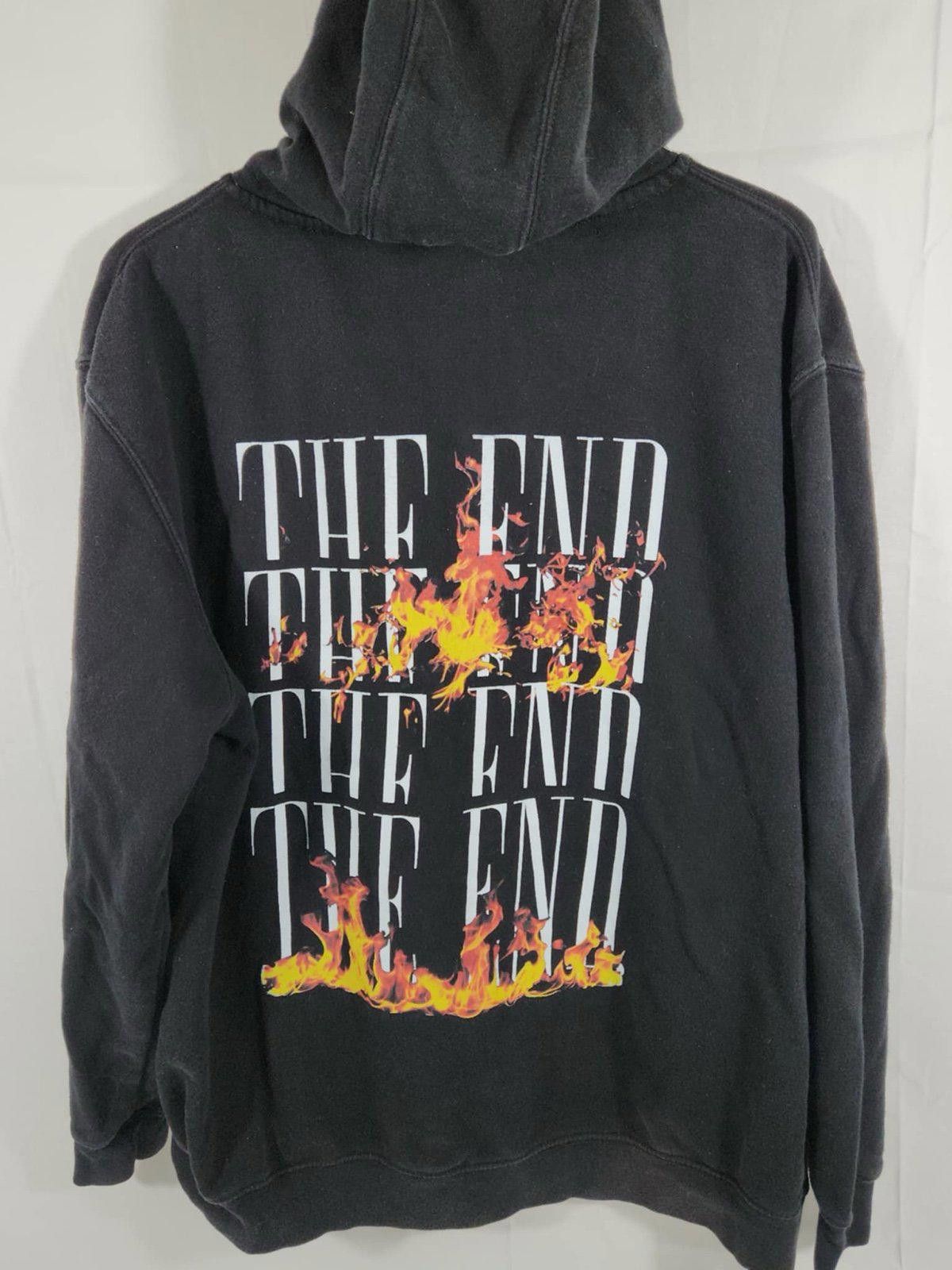 Designer Urban Graphic Hoodie with Fiery Design - The End Size US XL / EU 56 / 4 - 1 Thumbnail