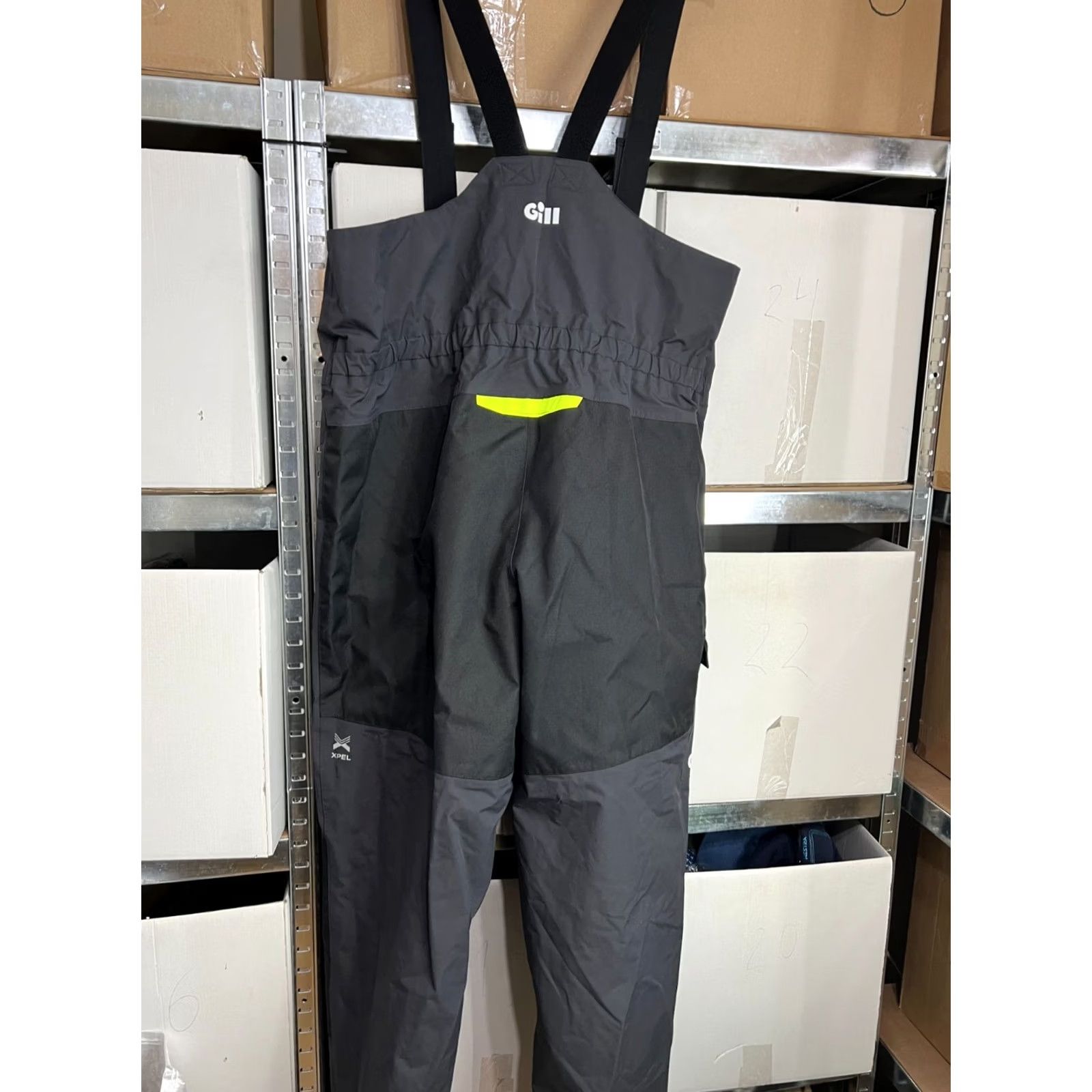 Vintage GILL OS32T Salopettes Bib Trousers Mens XL Coastal Waterproof Graphite Pants Mens XL Waterpoof Nylon Track Pants Size US 36 / EU 52 - 2 Thumbnail