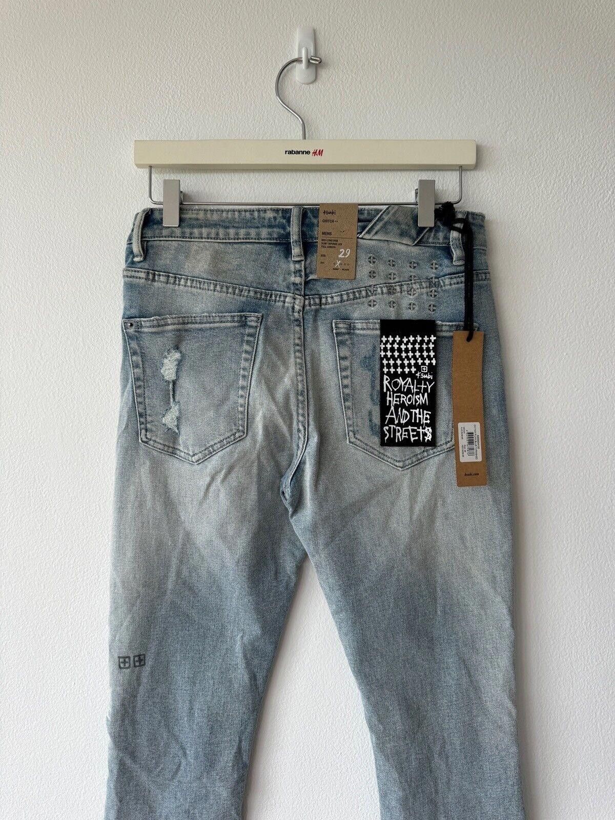Ksubi new Ksubi mens denim jean chitch 29 slim punk blue trashed Size US 29 - 6 Thumbnail