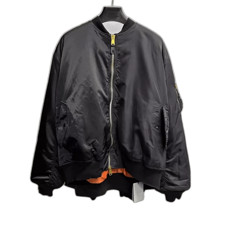 Balenciaga Black Hooded Pilot Jacket with Colorblock Design Size US XS / EU 42 / 0 - 1 Thumbnail