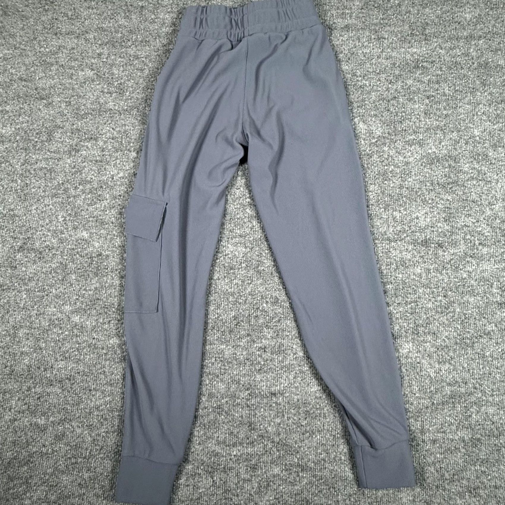 Vintage Move Theology Pants Womens XS Gray Ribbed Cargo Joggers Yoga Athletic Polyester Size 26" / US 2 / IT 38 - 3 Thumbnail