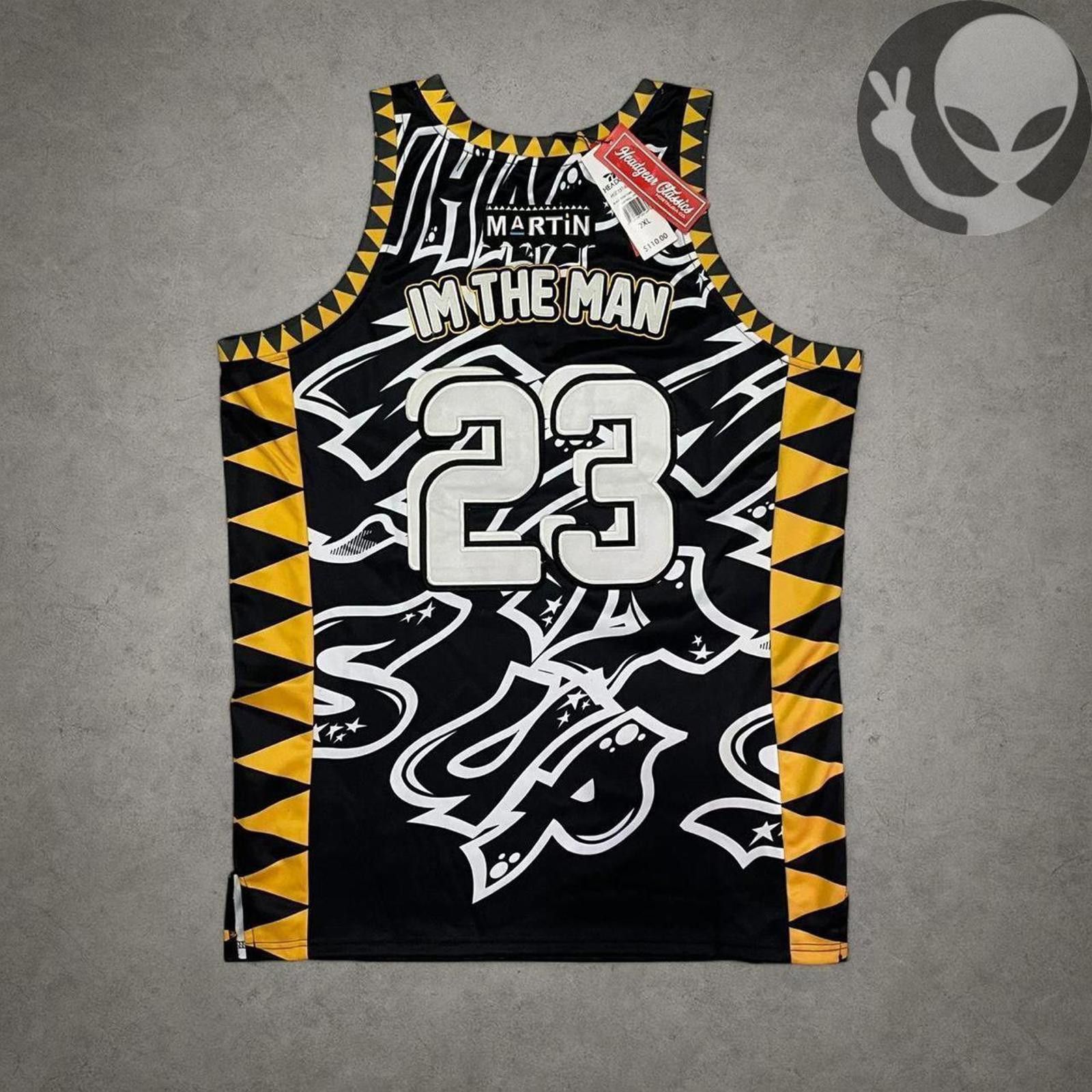 Other Headgear Classics Basketball Jersey 2XL Black Yellow Size US XXL / EU 58 / 5 - 7 Thumbnail