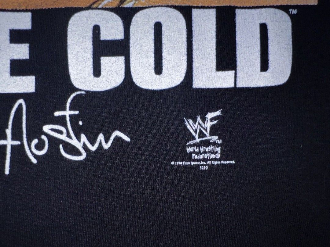 Vintage Vintage stone cold wwf 90s Size US XL / EU 56 / 4 - 4 Thumbnail