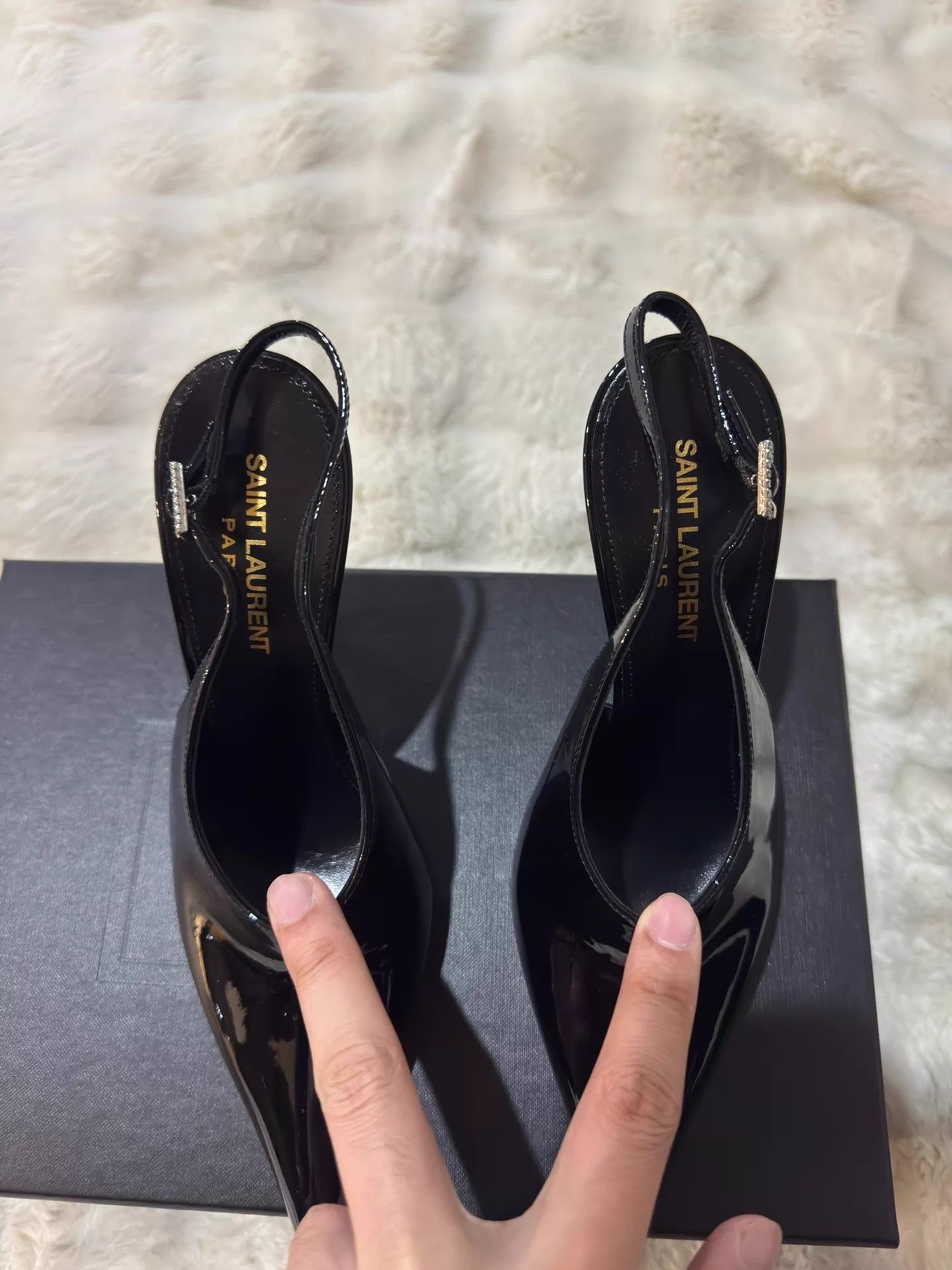Saint Laurent Paris Saint Laurent YSL Rhinestone Patent Pointed Heels37 Size US 6.5 / IT 36.5 - 6 Thumbnail