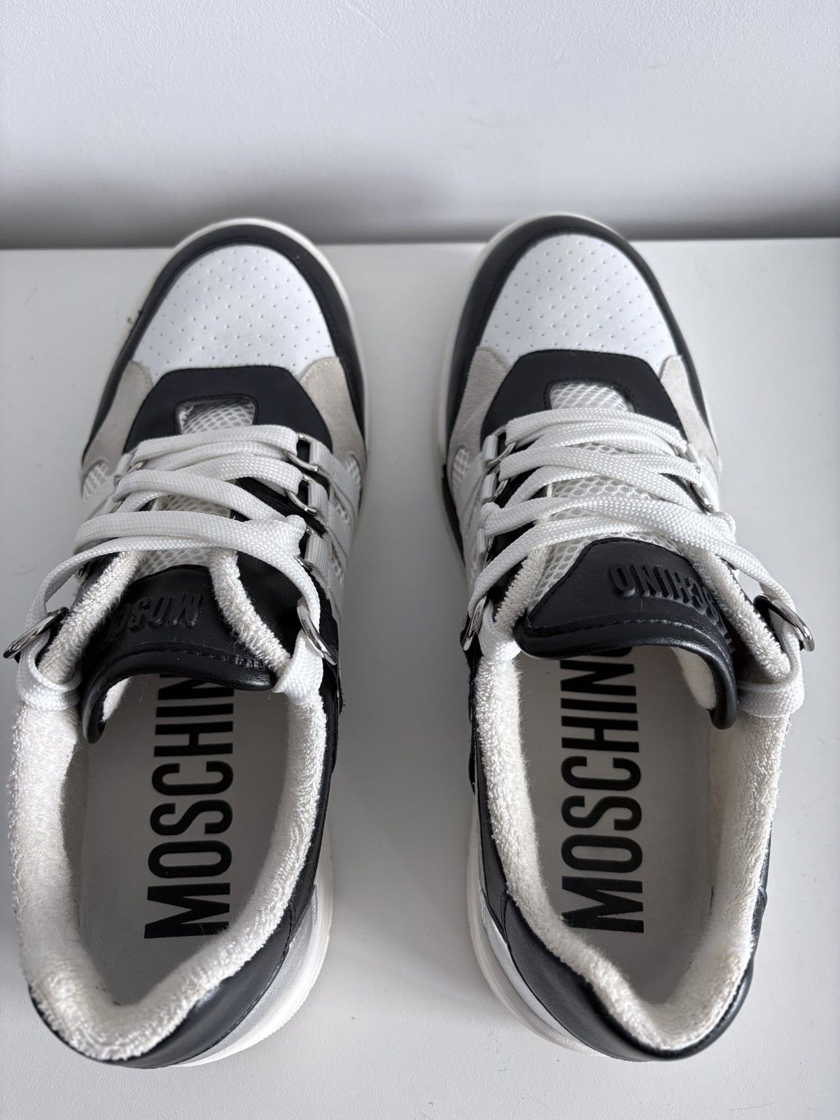 Moschino Moschino sneakers men's designer leather size 43 Size US 10 / EU 43 - 5 Thumbnail