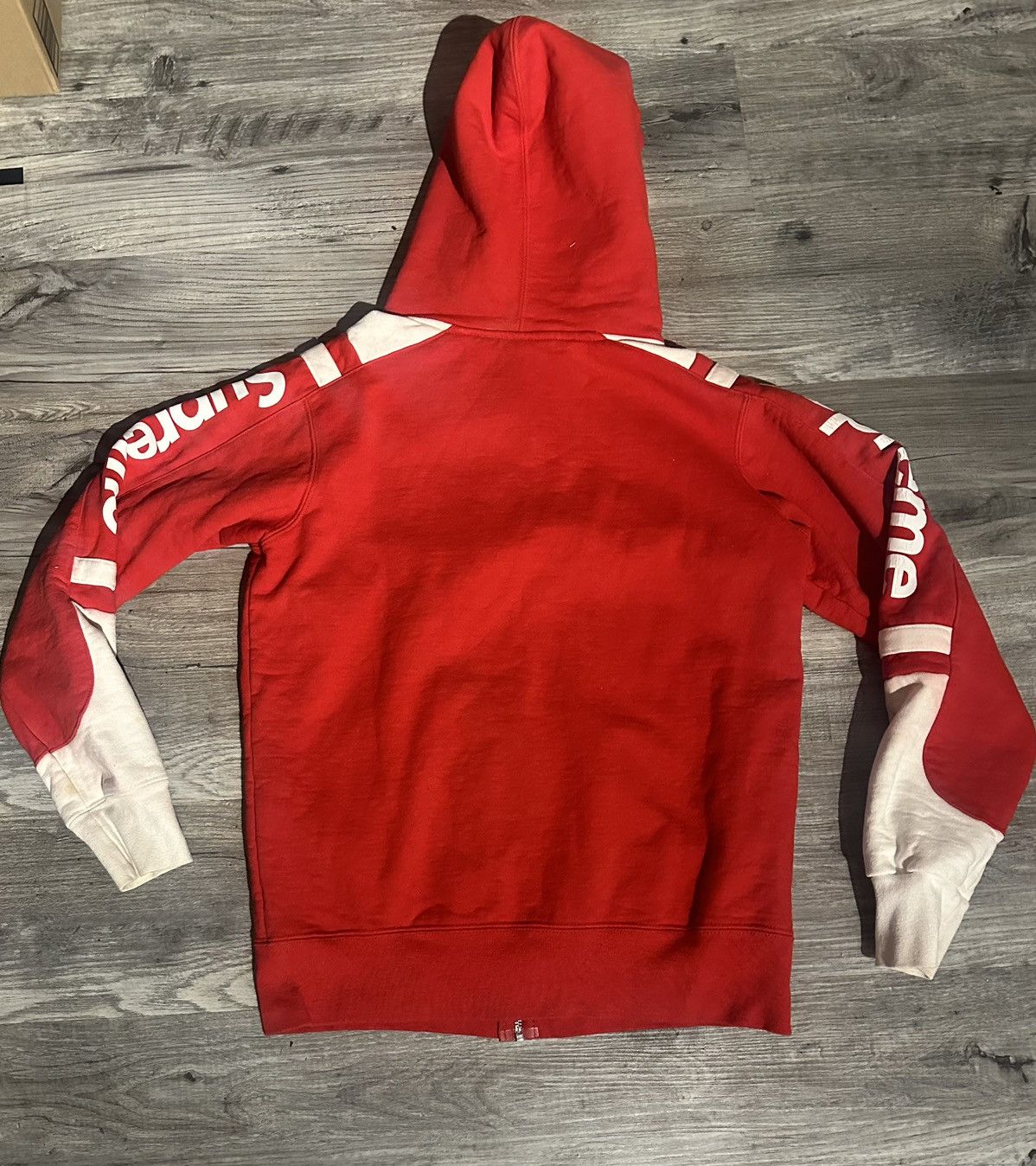 Supreme Supreme Large Logo Sleeve Zip Up Hoodie Size US M / EU 48-50 / 2 - 2 Thumbnail