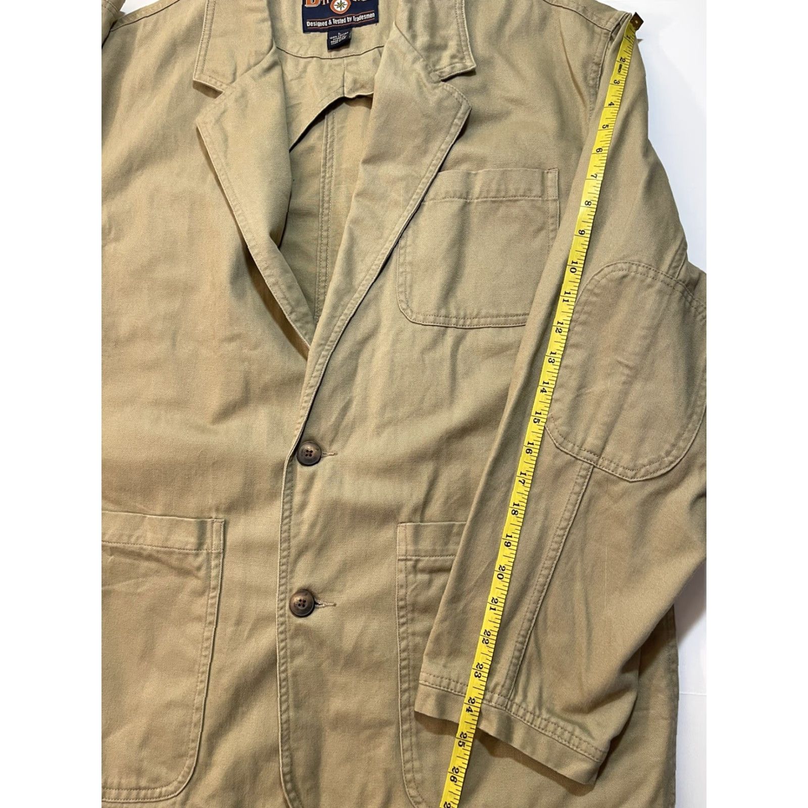 Vintage DULUTH Sport Coat Jacket Twill Brown Khaki Cargo Presentation 48 L Notch Lapel Two-Button Casual Mens Size US L / EU 52-54 / 3 - 7 Thumbnail
